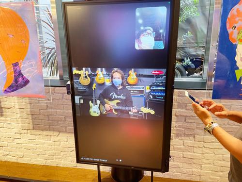 デジタルサイネージでオンライン接客を再現する＝池部楽器店